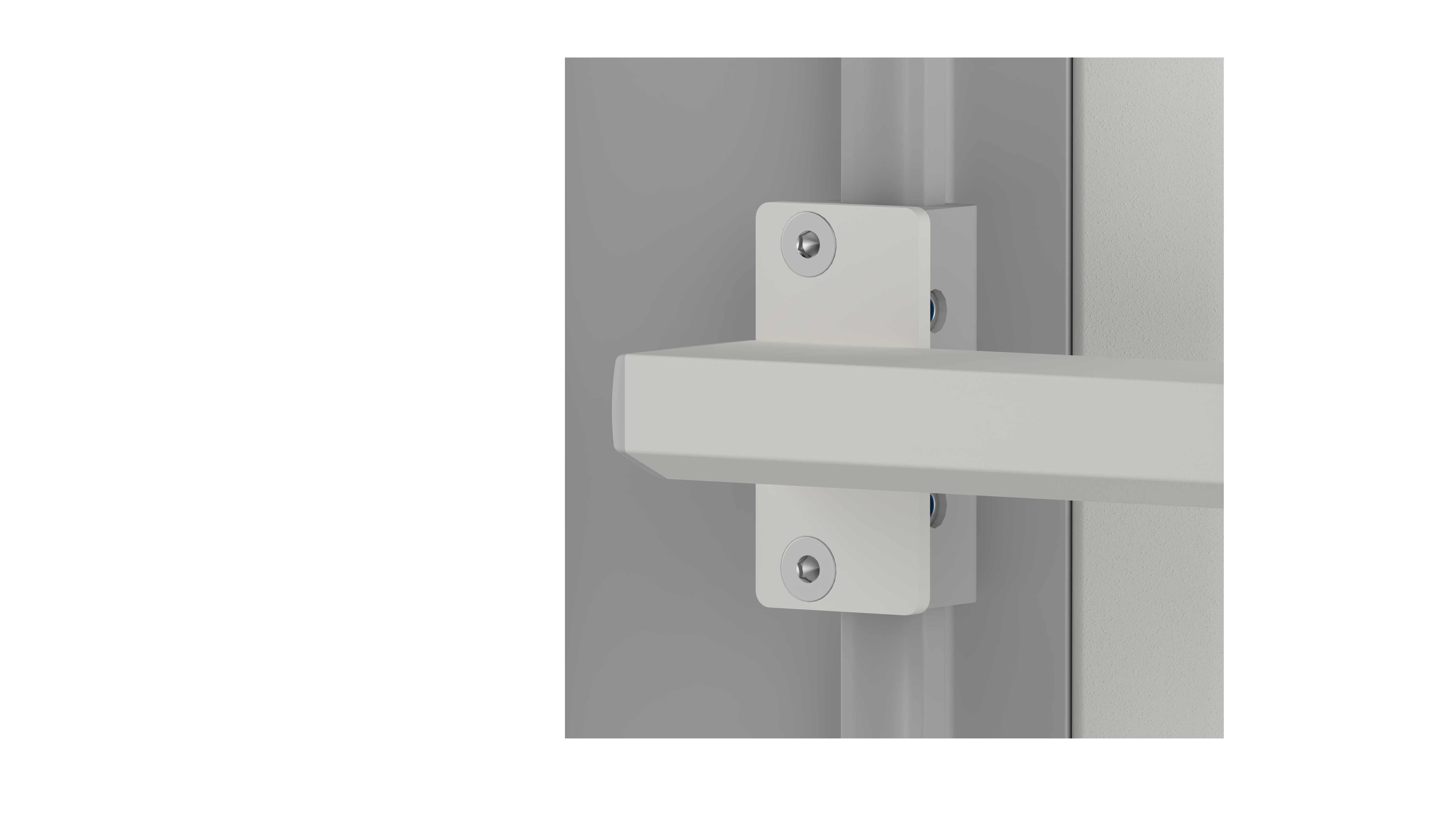 Fixed side-mounted pendant monitor holder