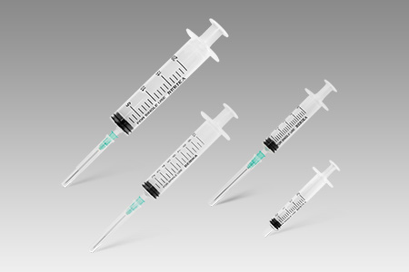 Three-piece syringes (3P)