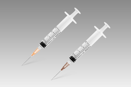 Vaccination syringes